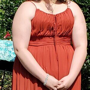Morilee Bridesmaid Dress in Rust color size 18